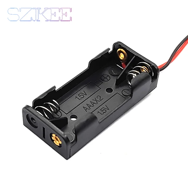 DollaTek 4 X AA 6V Battery Holder Box Wired On/Off Switch And Cover