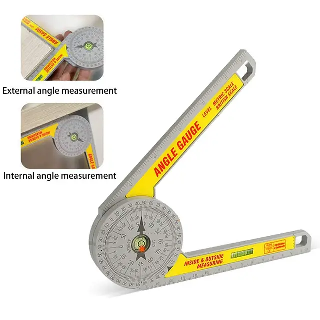 Miter Saw Protractor Digital Ruler Inclinometer Angle Level Meter ...