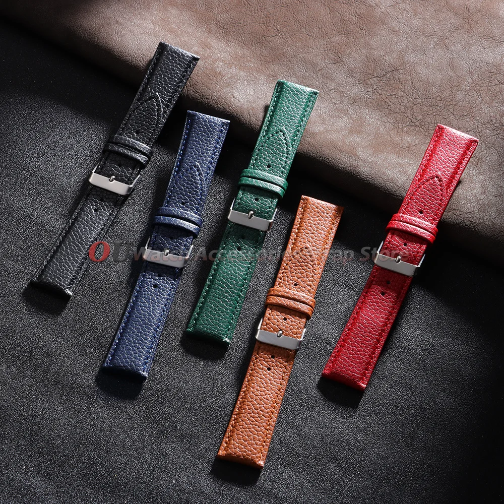 Lychee Pattern Leather Watchstrap - Universal Sizes
