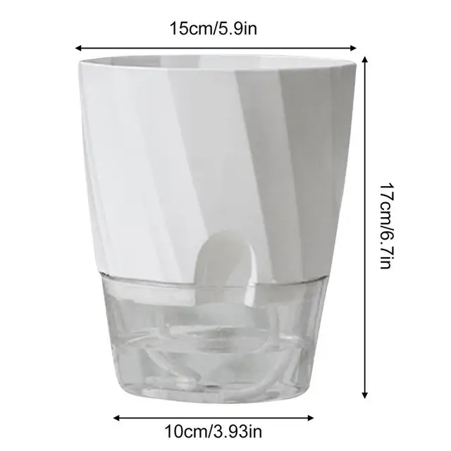 Ön Öntözés Virág Edény Beltéri Növényi Edények Növényekhez Goromba Modern Dekoratív Ültetvényes Ház - Image 6