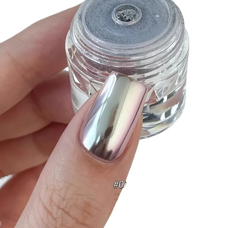 Silk Mirror Aurora Nail Powder Glitter Dust Chrome Powder Shell Mirror Pigment Nail Art Decoration
