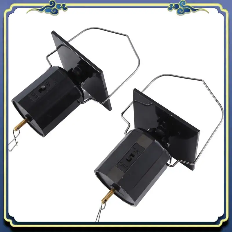 Latest Solar Hanging Display Motor Rotating Small Motor Solar Energy Wind Spinner Multi-Purposes Rotatable Hook 2Pcs