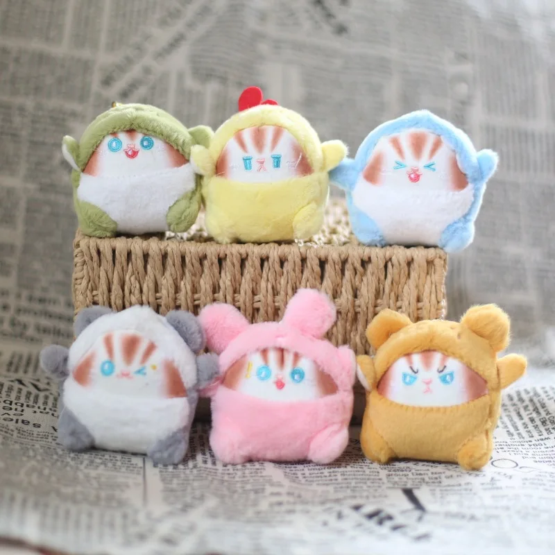 

10 см мультяшный милый трансфигурный брелок-подвеска для детей милые мягкие плюшевые игрушки с животными Детские Рождественские подарки