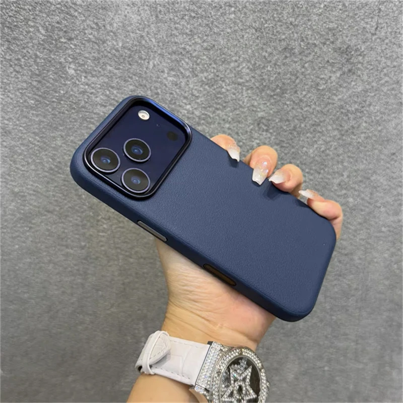 Magnetic Leather Case For iPhone 17 Pro Max 17 Ari MagSafe Luxury