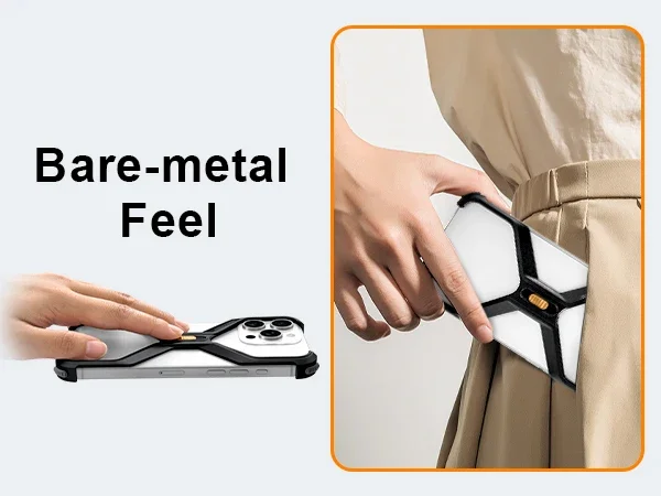 Eary X-Shaped Frameless Phone Case For iPhone 16 Pro Max Minimalist Bumper Shockproof Protector Cover 16 Pro Ultra Thin Shells