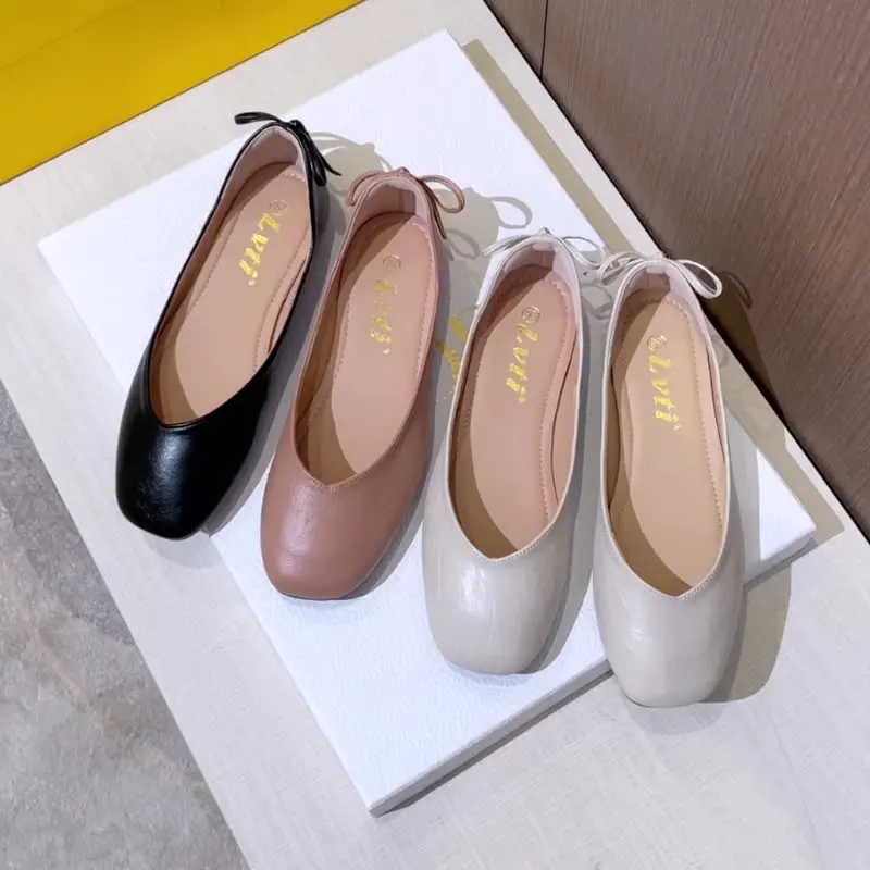 

Мокасины женские с круглым носком, туфли на плоской подошве, лоферы с закрытым носком, меховые повседневные кроссовки, платье-топ с бантом, большие размеры