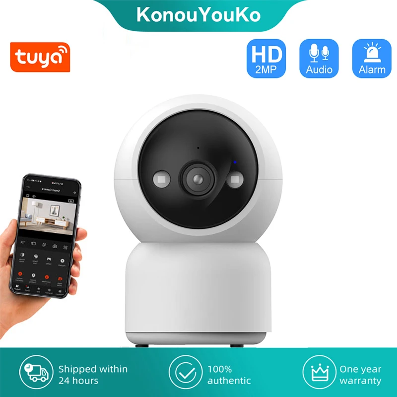 

1080P WiFi IP Camera Tuya Smart Home Wireless CCTV Surveillance Camera Indoor Security Protection Baby Pet Monitor Night VIsion