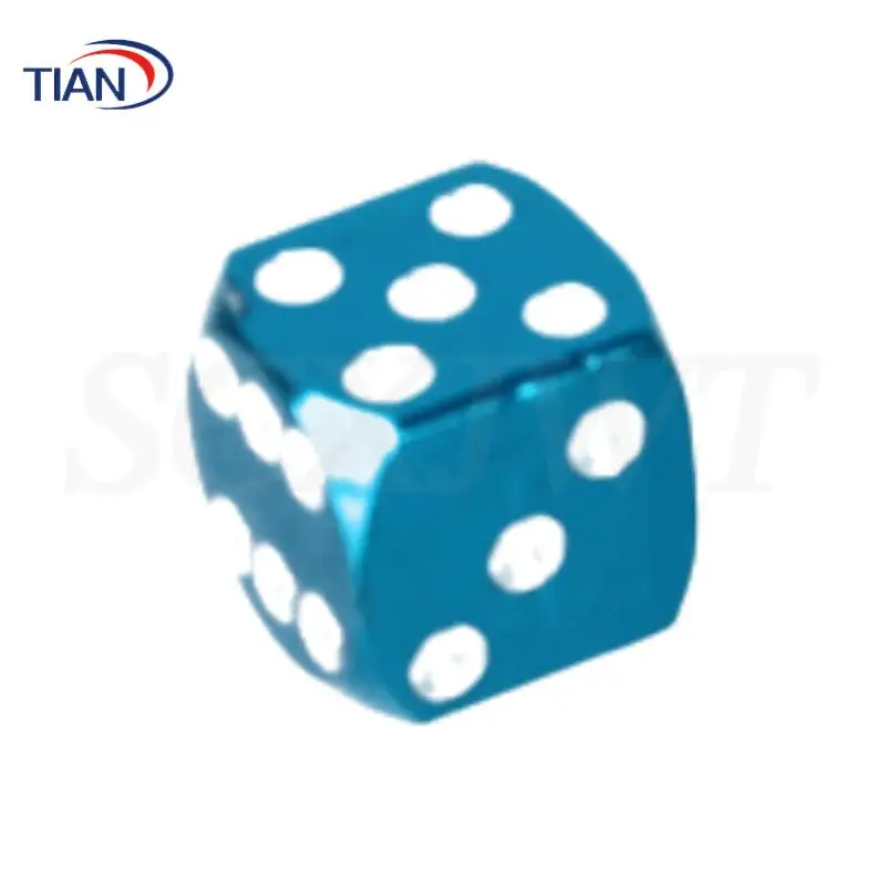 Stylish Dice Design Tire Valve Stem Caps - Dustproof Air Valve Covers