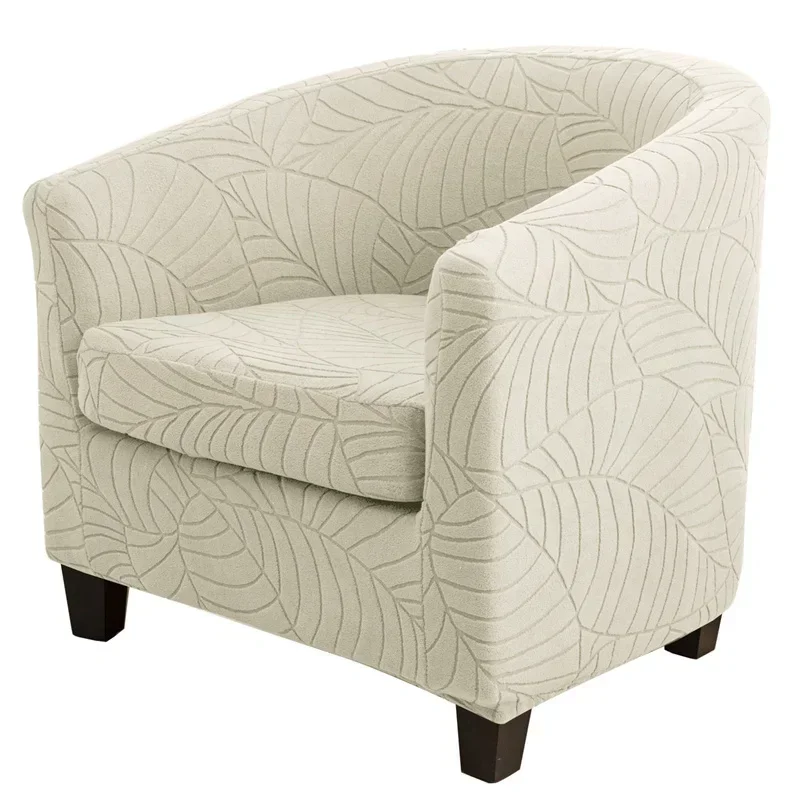 Leaves Jacquard Tub Chair Cover Image 26
