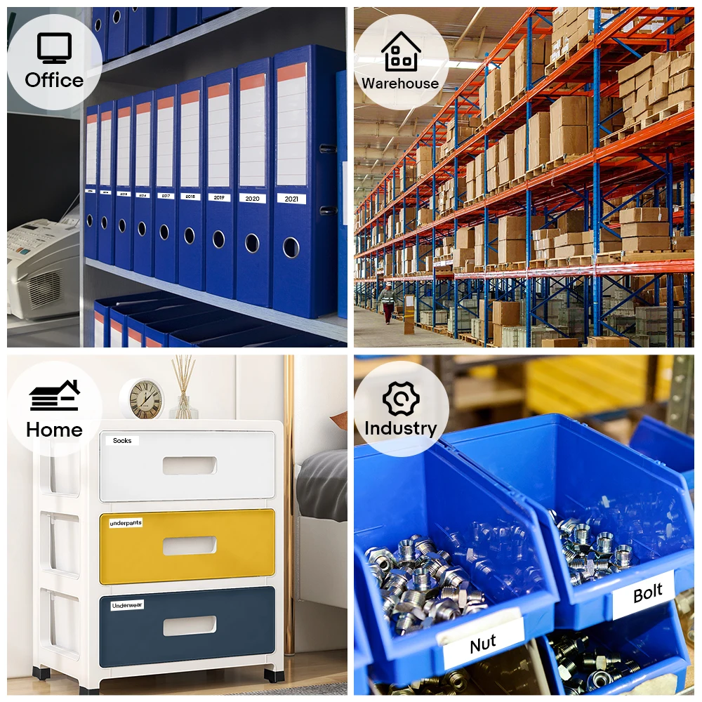 TZ 231 241 251 211 tz 631 651 블랙 온 화이트 라미네이트 테이프, 브라더 PTouch 라벨 메이커와 호환 가능, 6mm, 9mm, 12mm, 18mm, 24mm, 10 개