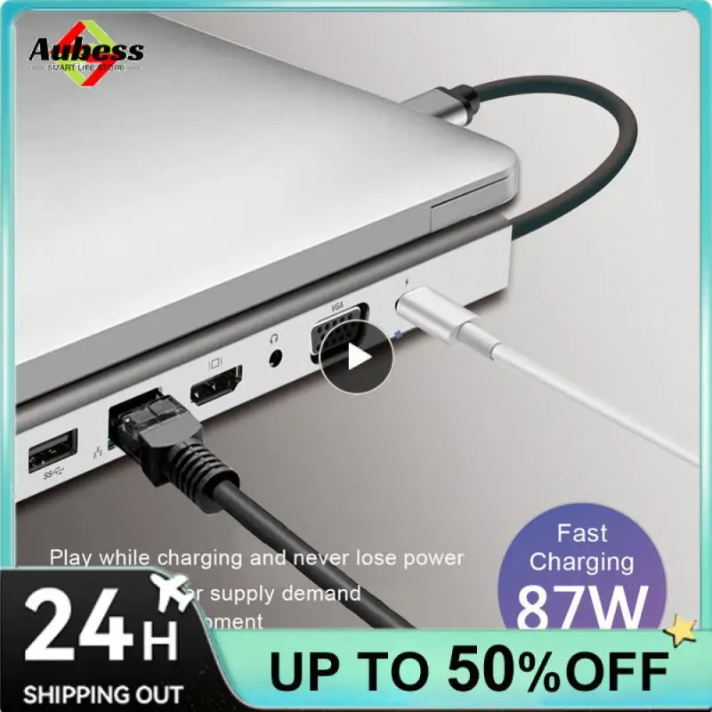

Док-станция USB C Hub с адаптером Type-C на + VGA, двойной монитор с RJ45 Ethernet SD TF Аудио PD для MacBook Surface OTG
