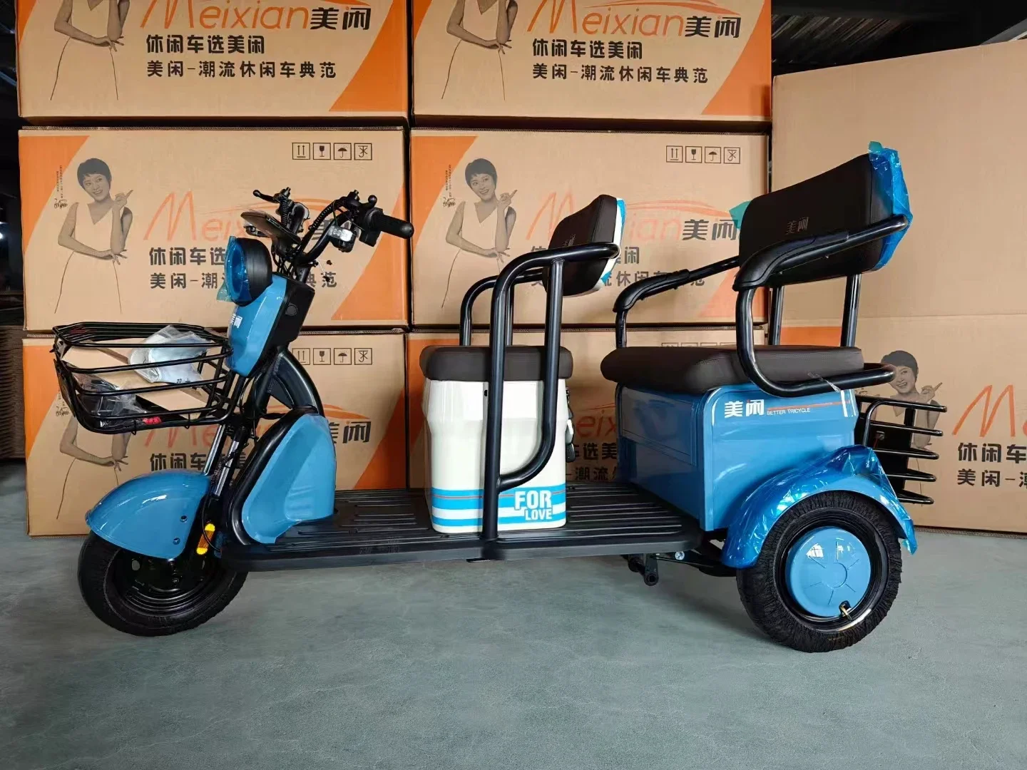 High quality low price three wheels passenger electric vehicle adult electric tricycle