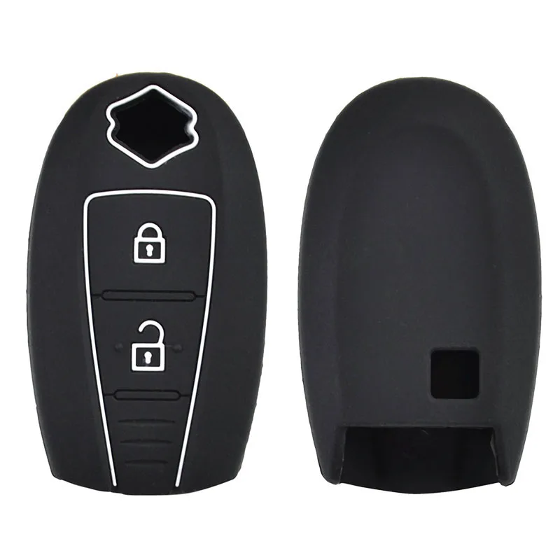 2 Button Silicone Car Remote Key Fob Shell Cover Case For Suzuki Vitara Swift Ignis Kizashi SX4 Baleno Ertiga key case key case cover car key shell remote control case cover