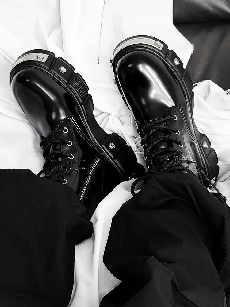 2025 Couple Platform Men's Punk Style European and American Zipper