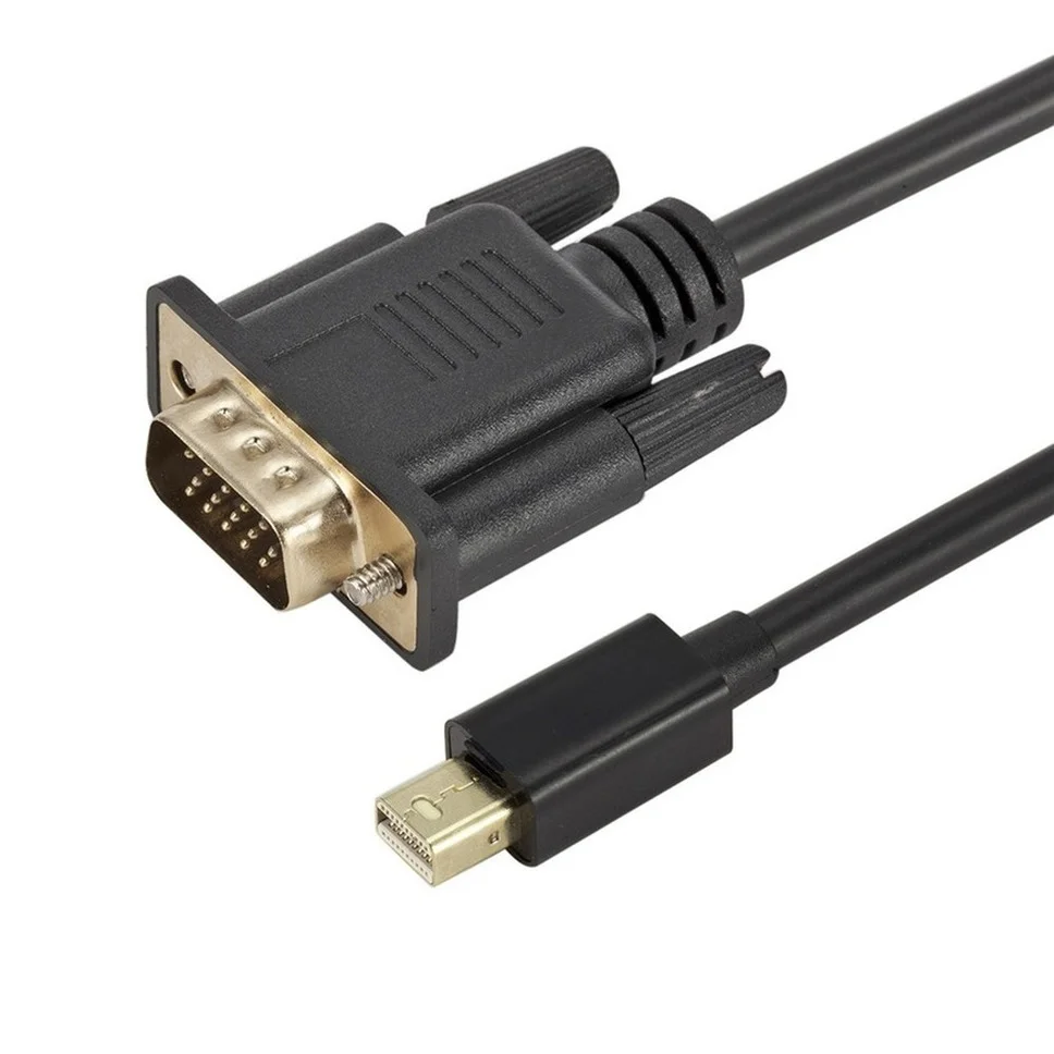 Mini DP to VGA  1080p Mini Thunderbolt Mini DisplayPort ÷ Ʈ Mini DP To VGA ̺, PC MacBook Air Pro iMac 