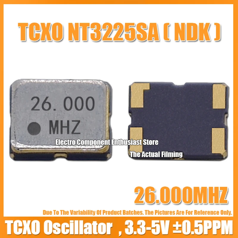 (5PCS) NT3225SA 26M 26.000MHZ 3225 TCXO 3.2X2.5MM Temperature Compensated Crystal Oscillator &plusmn;0.5PPM High-Precision NDK