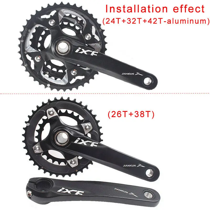 CRUPI 104PCDチェーンリング Mtb自転車用チェーンリングbcd 104/64 mtbバイクギア24/26/32/38