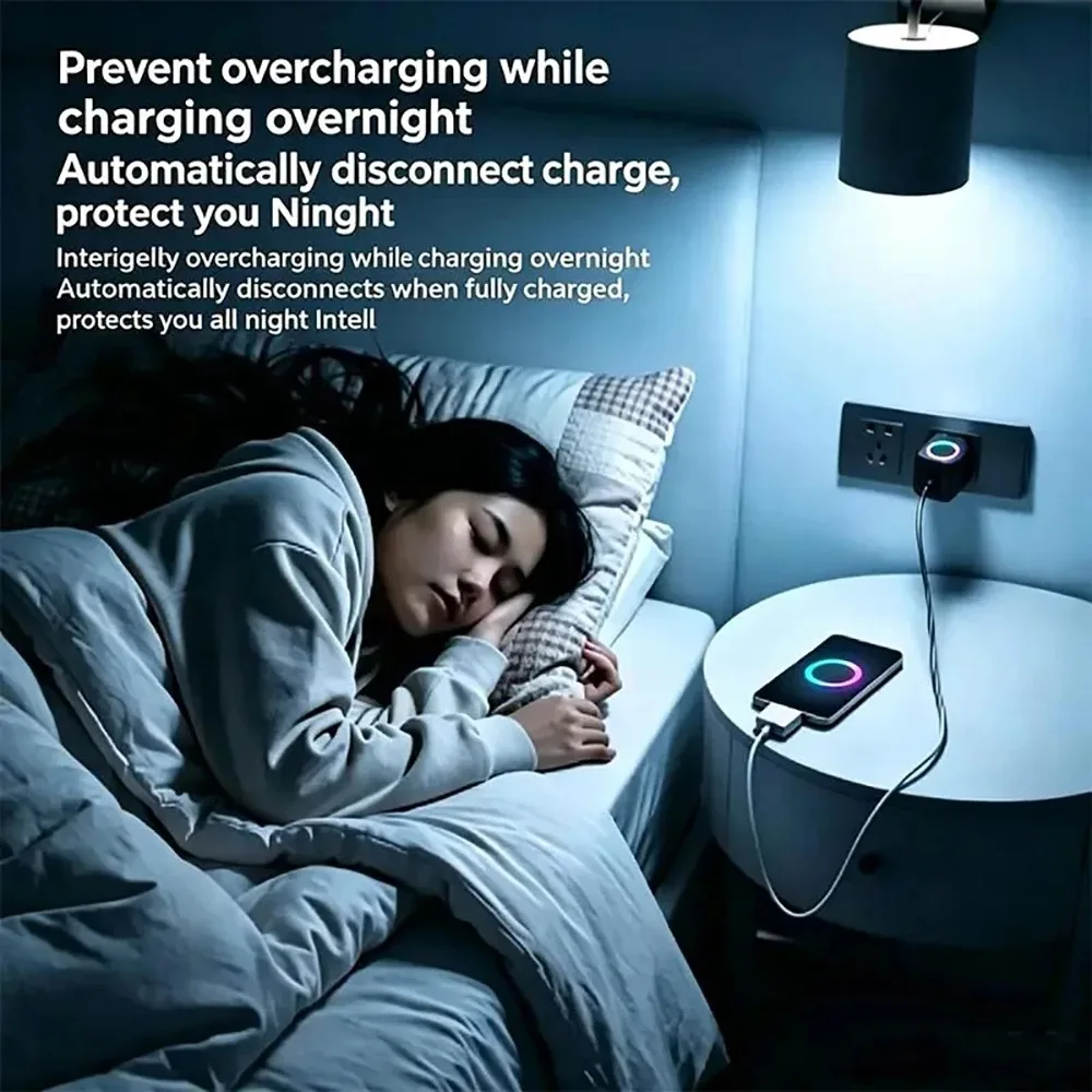 USB-C Fast Charging Adapter with Intelligent Power Cut-Off