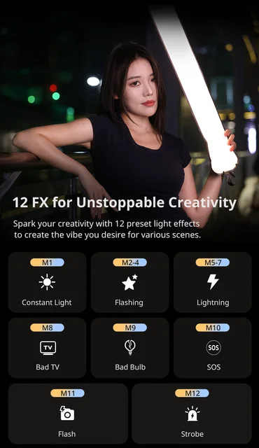 Luce Foto ULANZI UA20 20W Gonfiabile - Bi-Color 2700-6500K Con Batteria USB-C - Foto 2