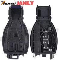 รีโมทรถยนต์อัจฉริยะ Xhorse VVDI BE สำหรับ Mercedes-Benz 315/434mhz W211 W212 W203 W204 W205 W210 W221 W222  3/4 ปุ่ม พร้อมเคส 4