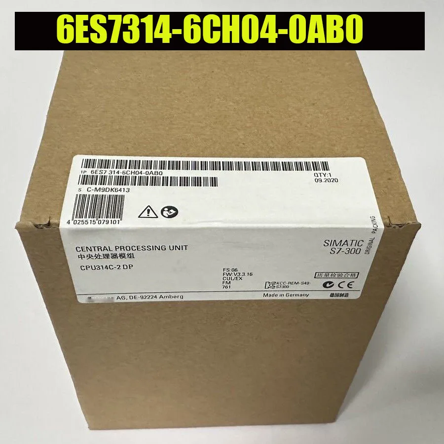 

S7-300 Cpu 6ES7314-6CH04-0AB0 PLC 314C-2 DP Compact CPU 6es7314-6ch04-0ab0 New in box 1 year warranty