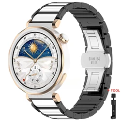 Elegant 18mm Ceramic Smartwatch Strap - Stylish Bracelet Accessory - 18mm (Black - Tool)