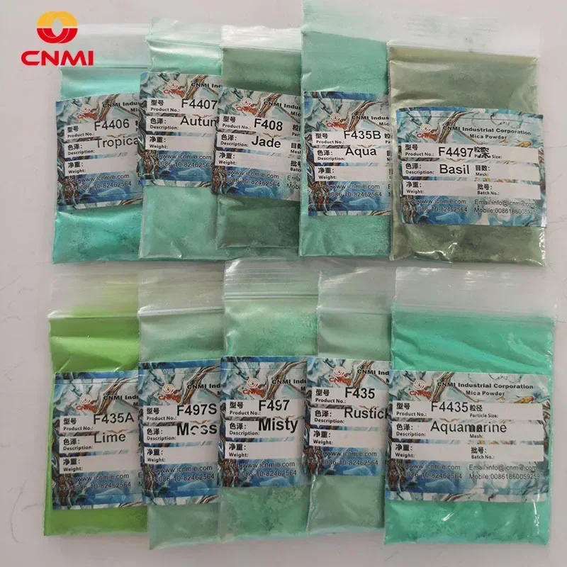 50g/Bag Green Resin Pigment Mica Powder for Epoxy Resin Filler Eye Shadow Car Paint Dye Soap Making Nail Polish Candle Supplies