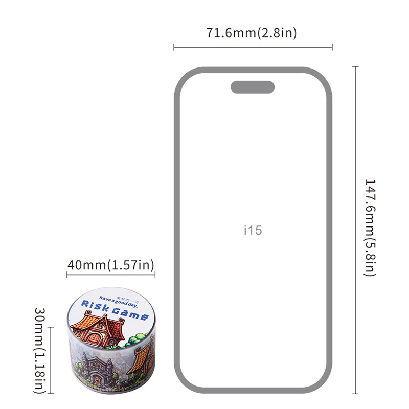 1Pc 어드벤처 게임 시리즈 마스킹 테이프 카와이 PET 장식 콜라주 접착제 DIY 스크랩북킹 손으로 만든 마스킹 문구