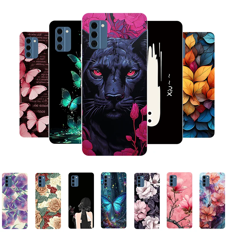 Animal Soft TPU Silicone Protective Case for Nokia C300 Back Cover