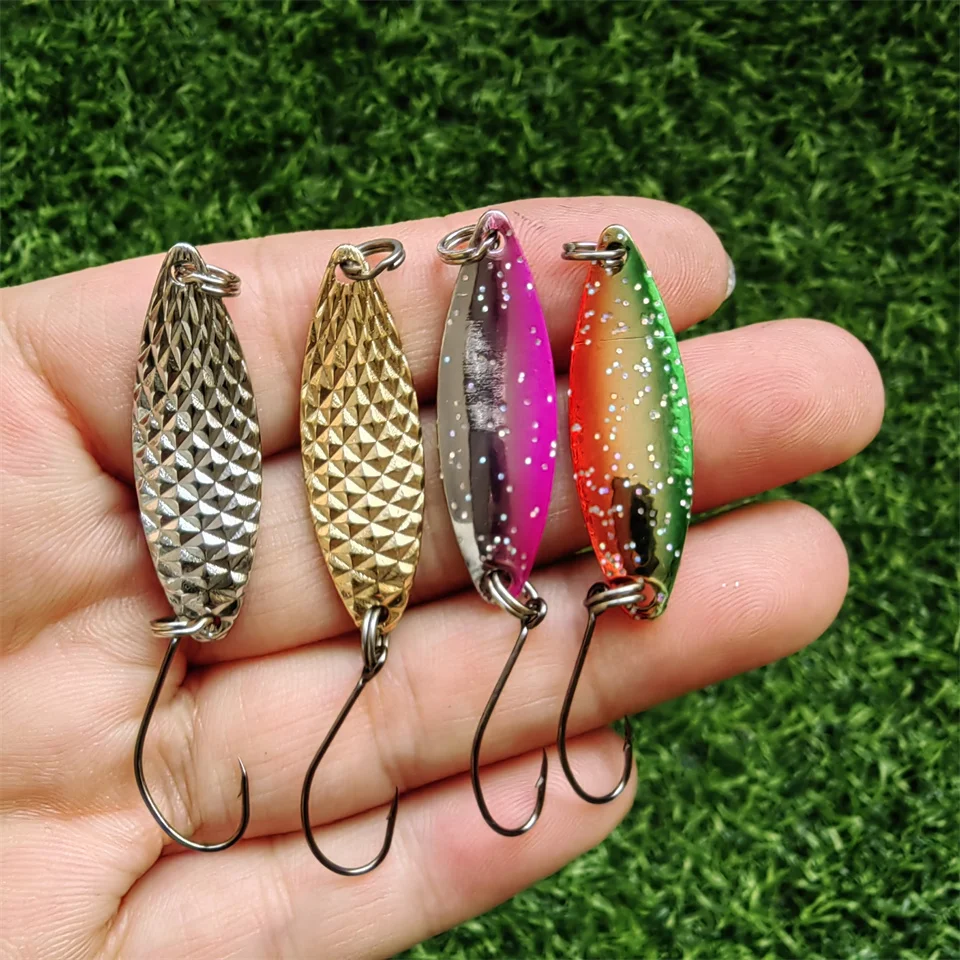 25gMetalSpinnerLurecastingSpoonSetultralightfreshwaterbrass