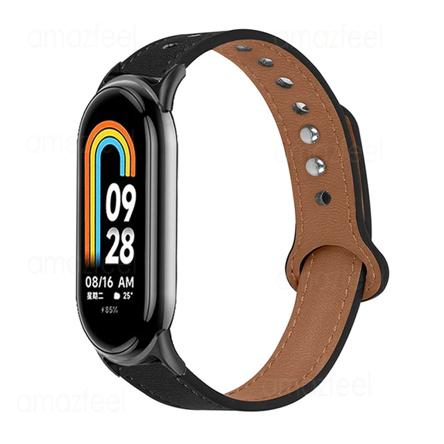 Mi Band 8 Correa para Xiaomi Smart Band 8 Pulsera NFC Versión Correas de  reloj de acero inoxidable Miband 8 Correas de metal - AliExpress