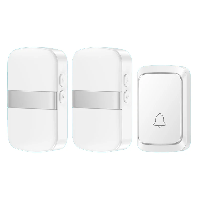 Wireless Smart Doorbell with 60 Chimes and Long-Range Remote Operability (Battery-Powered)