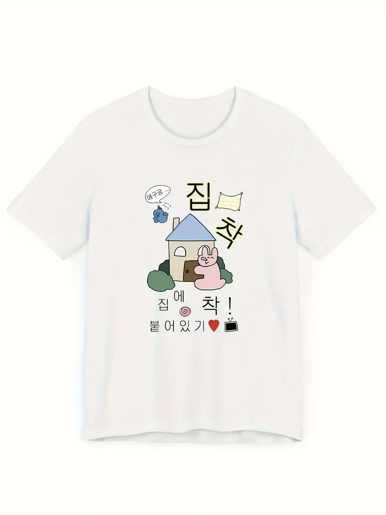เสื้อยืดแฟชั่น Y2K น่ารักสดใส ใส่สบายสไตล์เกาหลี