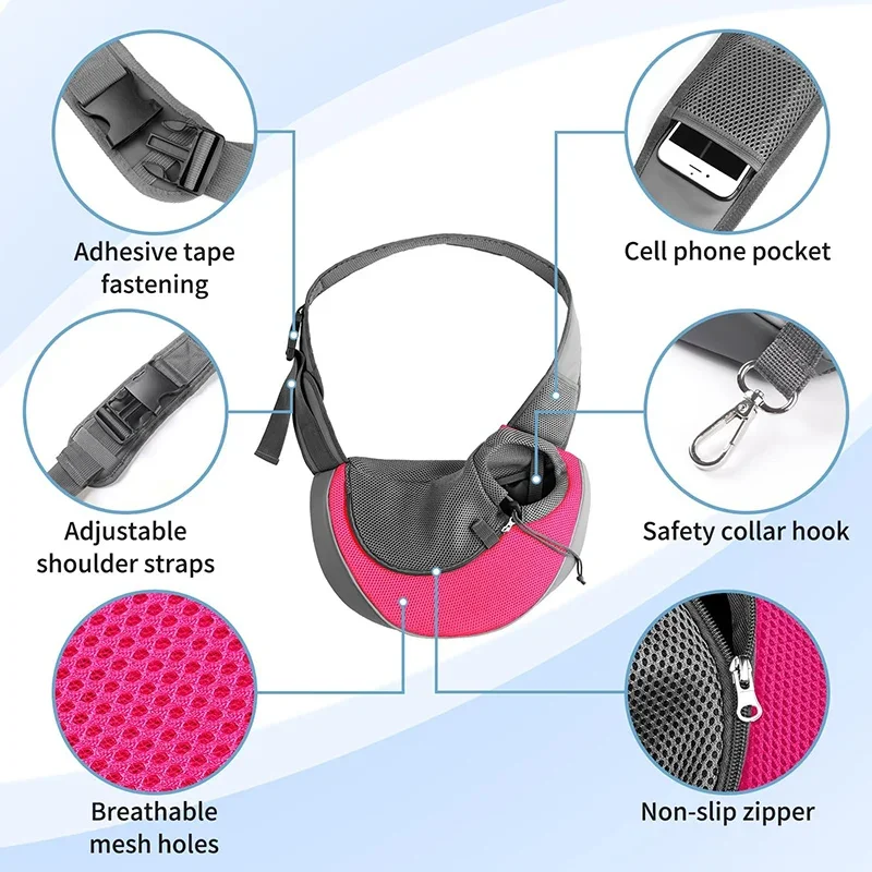 Pet Dog Portable Carrier Shoulder Bag for Small Dogs Cats