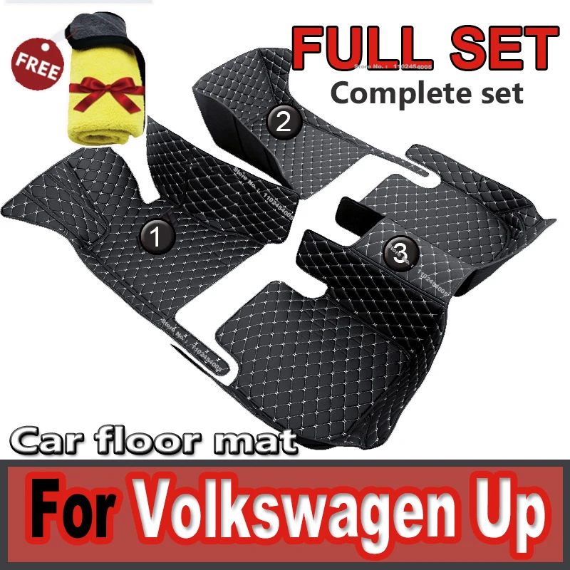 

Автомобильный напольный коврик для VW Volkswagen Up 2012 ~ 2019, водонепроницаемый автомобильный коврик, автомобильные коврики, аксессуары для автомобиля