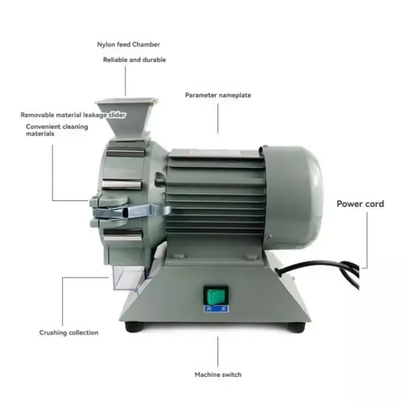 220V 1800W Micro Plant Grinder Grinder Sample 5