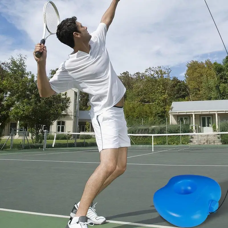 TennisBallOnAStringProfessionalTennisBallTrainerReboundBallWithStringAndBase