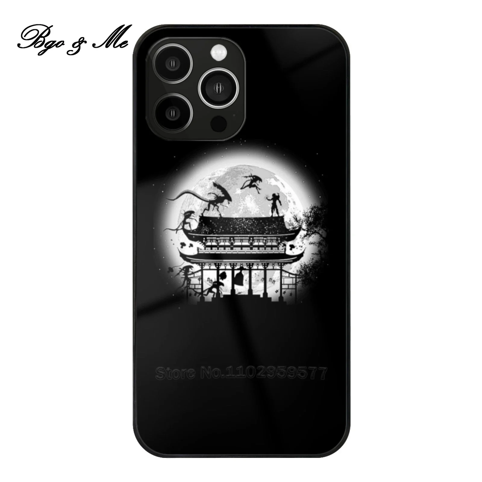 Giappone T-Shirt Custodia Per Telefono In Vetro Per Iphone 15 14 13 12 Pro Max Cover Japanese Queen Vs Depredador Japan
