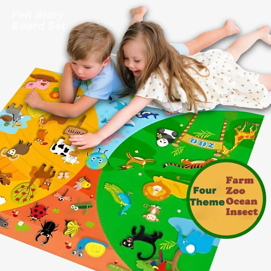 Felt Zoo Story Board Set 6