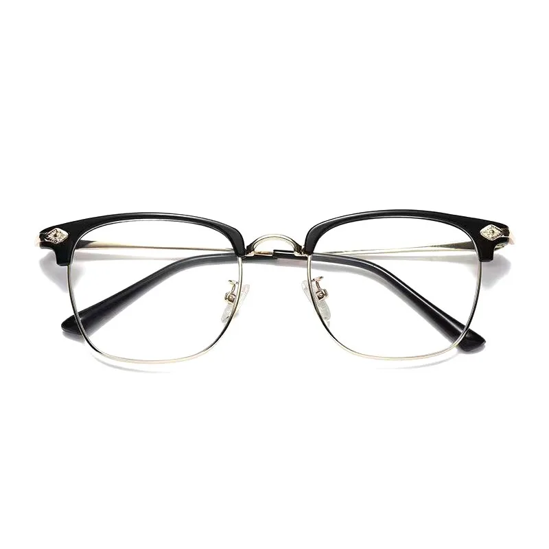 

2024 Fashion Sunglasses Men Sun Glasses Women Metal Frame Black Lens Eyewear Driving Goggles UV400 B124