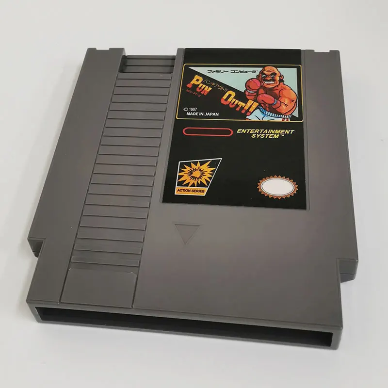 Cartucho de Videogame para Nes Classic Console Carta Única Punch Out Edição Ouro Bit Famicom Cart 72 Pins Eua - Image 4