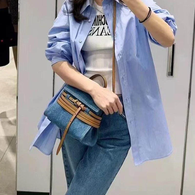 2024 New Cowboy Small Bag Female Europe and the United States Wind Fashion Single Shoulder Crossbody Armpit