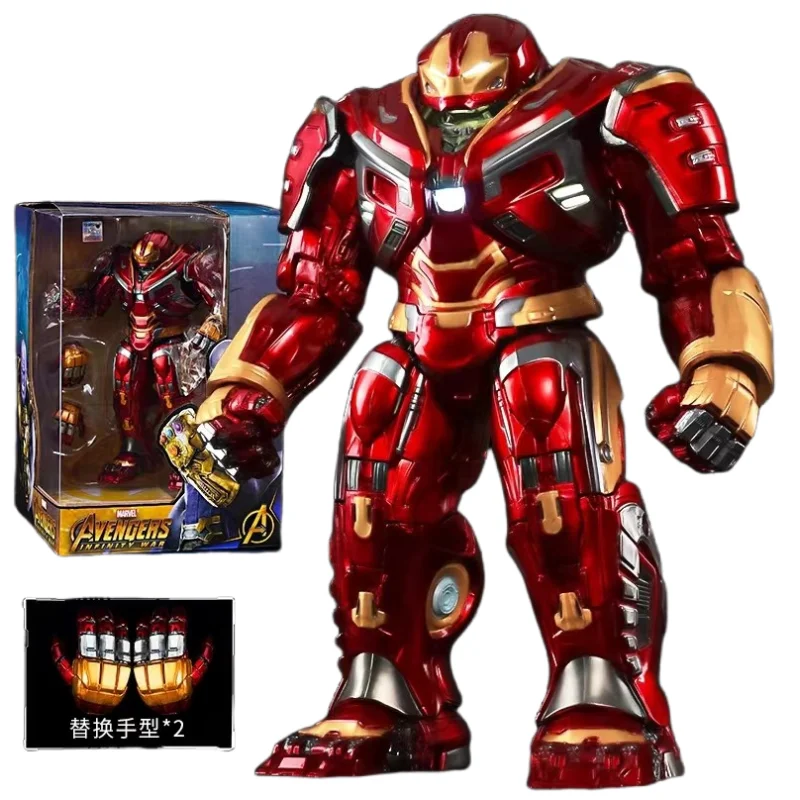 

Marvel The Avengers animation peripheral anti-Hulk armor luminous movable doll model Hulk Thanos hand-made creative model gift