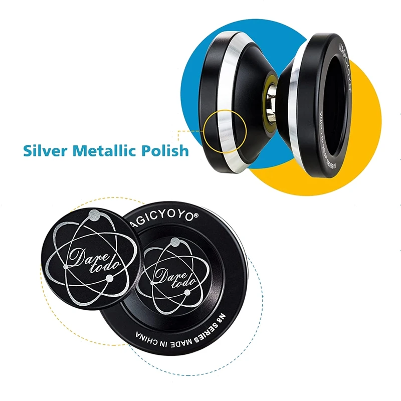 Yoyo Ball MAGICYOYO Unresponsive N8 Undersized Metal For Adults Kids Bonus 5 Yoyo Strings Yo Yo Bag