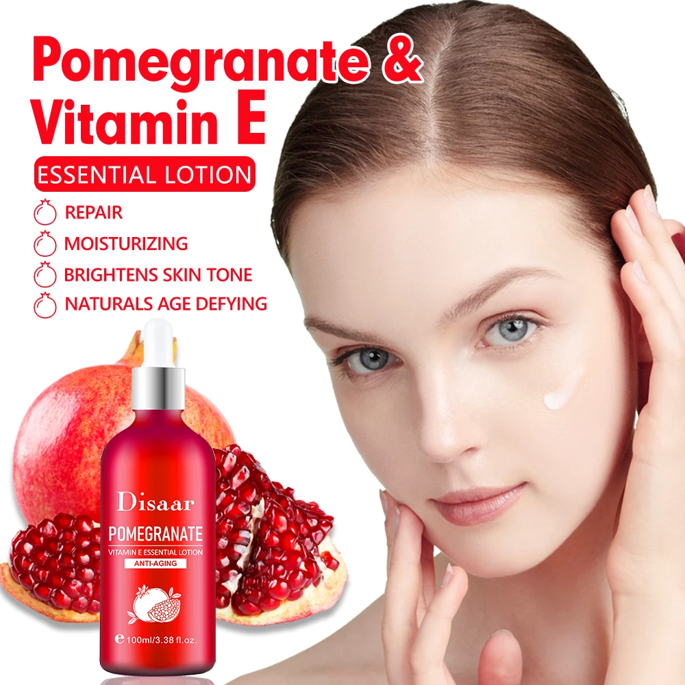 Pomegranate Serum Lotion 100g Vitamin E Essence Anti-Aging Nourishing Revitalizing Skin facial essence niacinamide serum