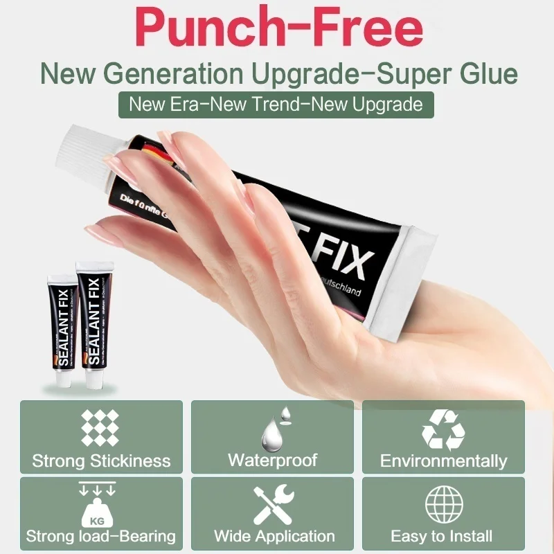 No-Drill Aluminum Toilet Paper Holder 5