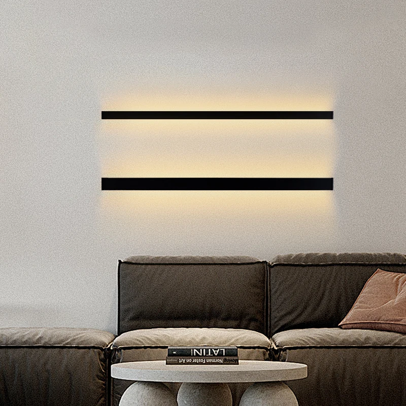 Porch Light Long Wall Light Modern Long Strip LED indoor lighting wall lamp Sconce 55cm 30cm 220V Decoration 4