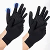 1/2 Pairs Black Women Men Copper Fiber Spandex Touch Screen Gloves for Running Sports Winter Warm Football Hiking Driving Glove 1