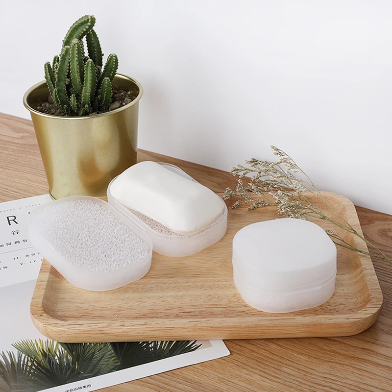 Storage Box Plastic Soap Container Home Organizer Box Sealing Waterproof Travel Soap Box With Lid Drain Bathroom Accessories 5