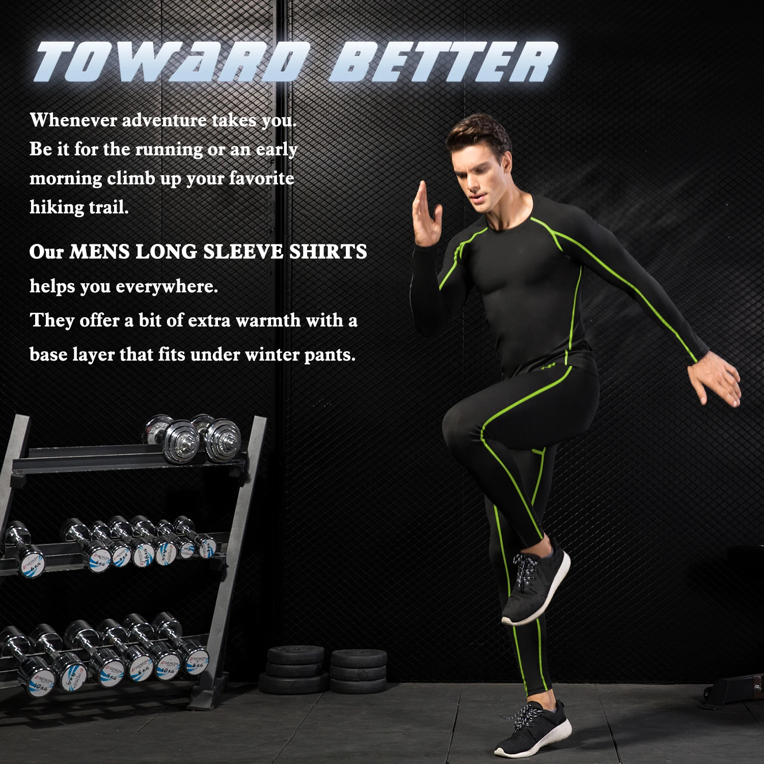 New Quick Dry Running Compression Shirt Men Fitness Long Sleeves Running Men Gym Shirt Tight Men Bodybuilding Sport T-shirt